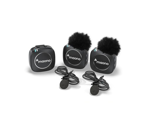 Maono WM820 A2 Real-time Monitoring and Mute 2-Person Wireless Microphone