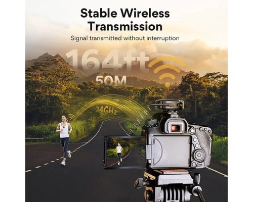 Maono WM820 Real-time Monitoring and Mute Wireless Lavalier Microphone