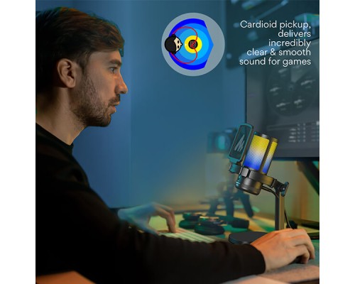 MAONO DGM20 GamerWave Condenser USB Gaming RGB Microphone