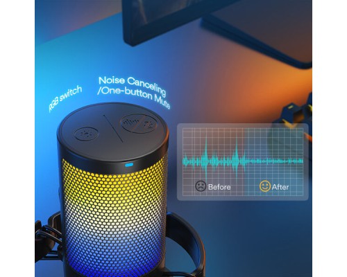 MAONO DGM20 GamerWave Condenser USB Gaming RGB Microphone