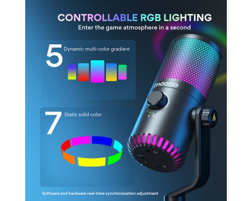 MAONO DM30 RGB USB Gaming Microphone