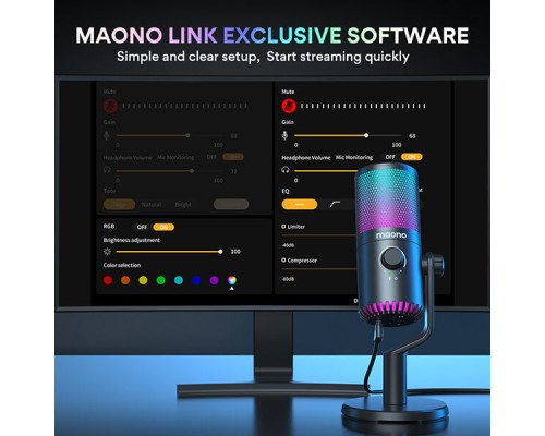 MAONO DM30 RGB USB Gaming Microphone