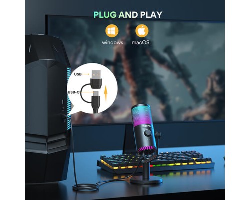 MAONO DM30 RGB USB Gaming Microphone