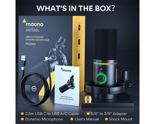 MAONO PD200X USB/XLR Dynamic Microphone