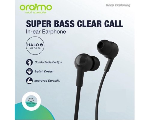 Oraimo OEP-E26 HALO 4 3.5mm In-Ear Earphone