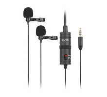 Boya BY-M1DM Dual Omni Directional Lavalier Microphone