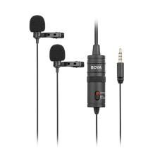 Boya BY-M1DM Dual Omni Directional Lavalier Microphone