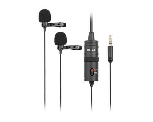 Boya BY-M1DM Dual Omni Directional Lavalier Microphone