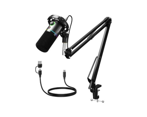 MAONO PD200X USB/XLR Dynamic Microphone+Boom Arm Stand