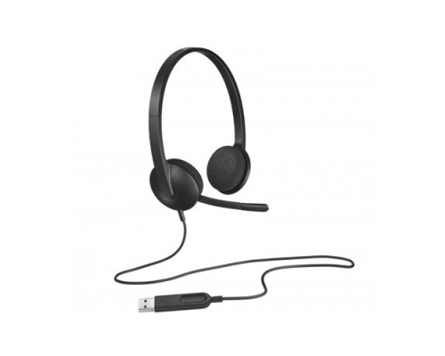 Logitech H340 USB Computer Headset with Noise-Cancelling Mic