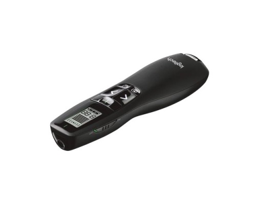 Logitech R800 Laser Presentation Remote LCD display