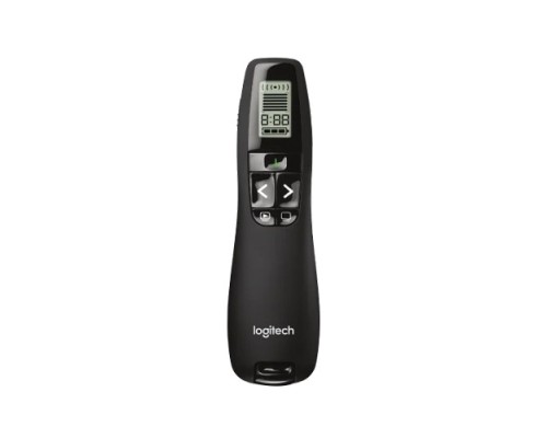Logitech R800 Laser Presentation Remote LCD display