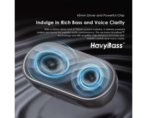 Oraimo OBS-382 SpaceBox 8W FM Wireless Bluetooth Speaker