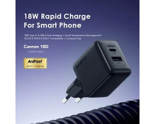 Oraimo OCW-5183E+C53 18W Type-C RAPID CHARGER