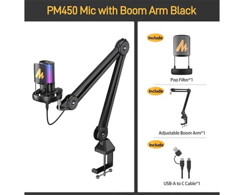 Maono PM450 USB Condenser Microphone For Studio Recording & Podcasting